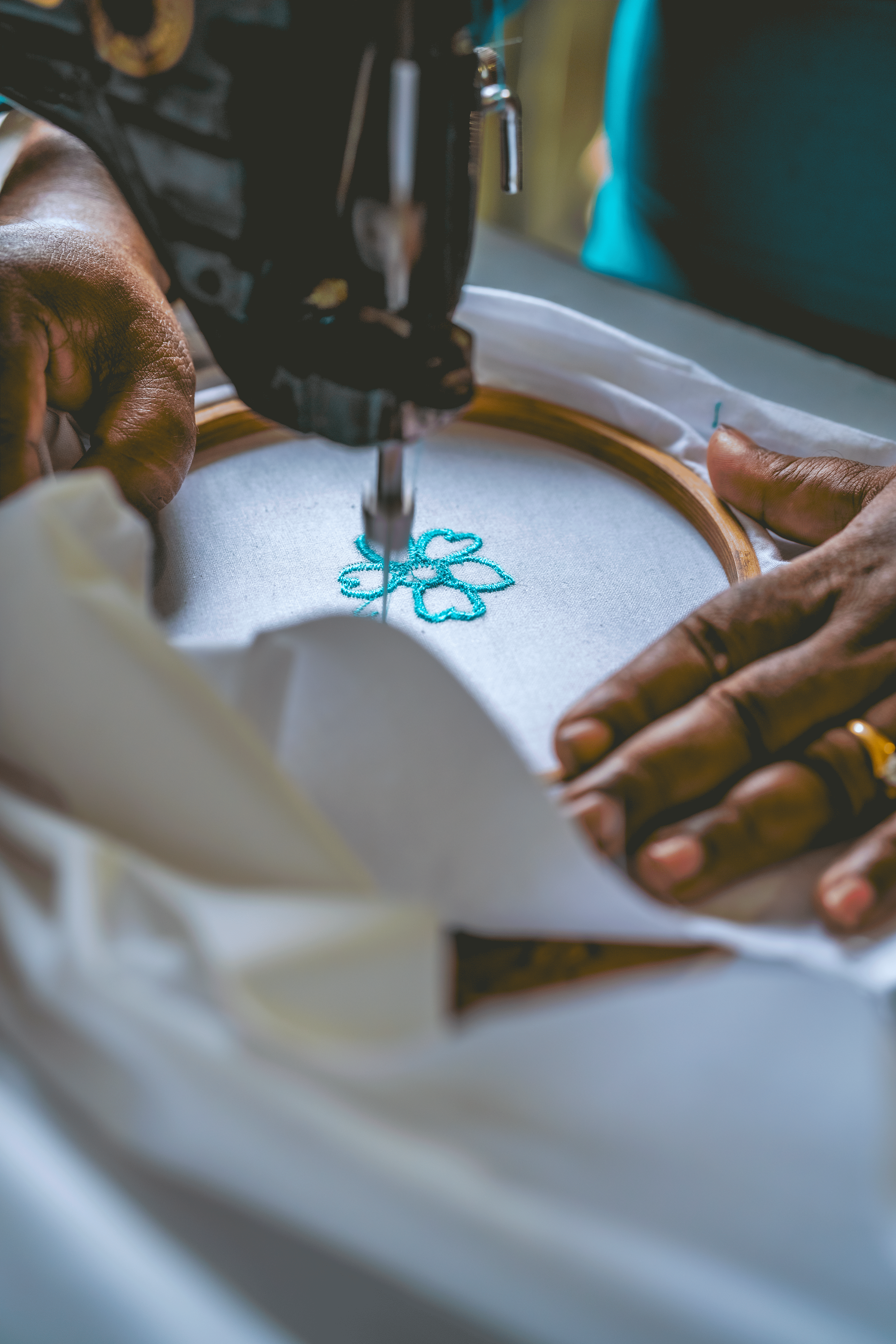 Sewing at Mahila Bhavan